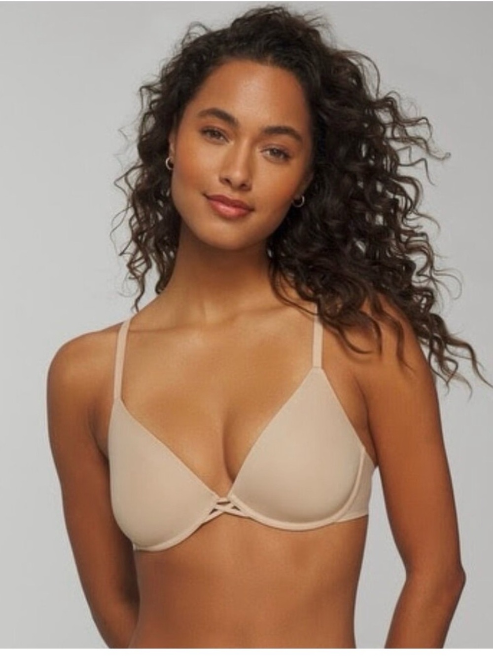 NWT Soma nude lightly lined plunge Bra 34D